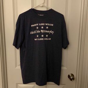 Tied to Tex Willie Nelson, Matthew McConaughey, Nolan shirt - Size Large